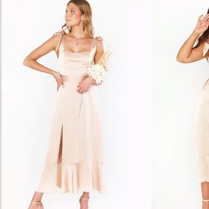 Show me your Mumu Claire Midi bridesmaid dress